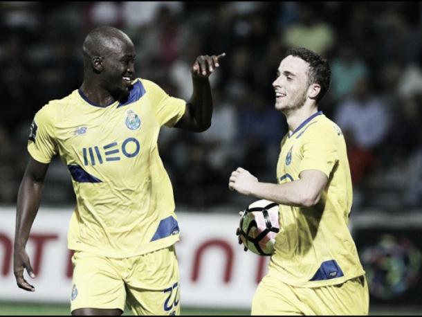 Diogo Jota fue protagonista ante Nacional al anotar un triplete | Foto: FC Porto