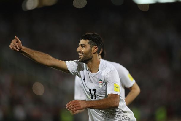 Taremi, uno de los jugadores clave de la selección de Irán | Foto: @FIFAWorldCup