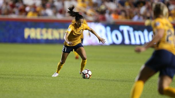 Christen Press looks primed to have a big season with Utah | Source: nwslsoccer.com