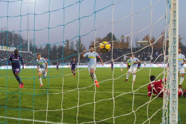 Segundos previos al gol de Chiesa | Foto: Fiorentina