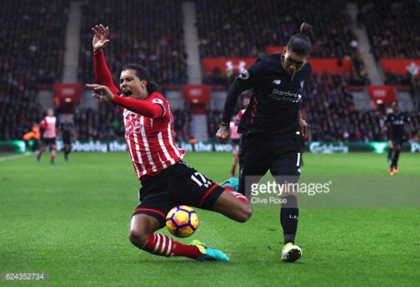 Southampton were made to work very hard for their point against Liverpool on Saturday. Photo: Getty.