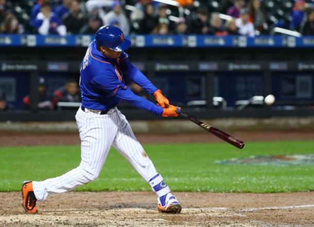 Flores gave the Mets some breathing room with his dinger/Photo: Al Bello/Getty Images