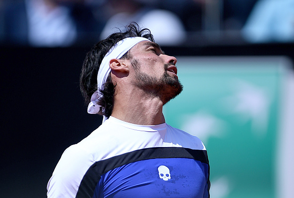 It was a bad day at the office for Fognini who was unable to replicate his stunning performance against Murray (Photo by Filippo Montforte / Getty Images)