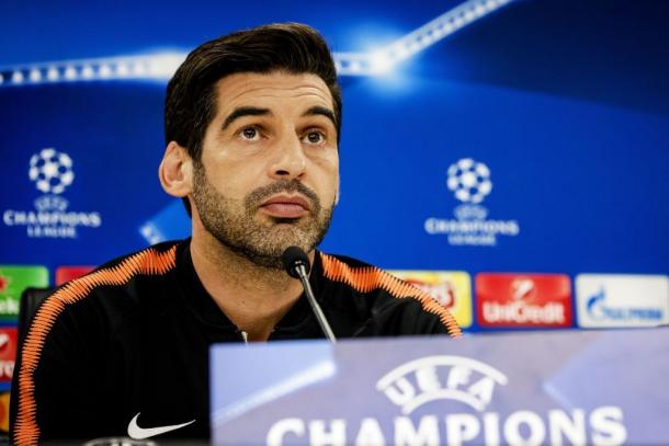 Fonseca in conferenza stampa - Foto Champions League 