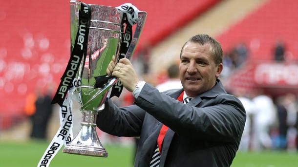 Rodgers guided Swansea to promotion to the Premier League in 2011. (Photo: Sky Sports)