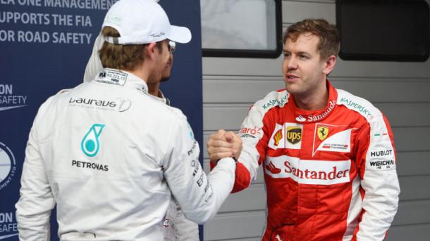 Vettel will be hoping to drive a wedge into the Mercedes dominance