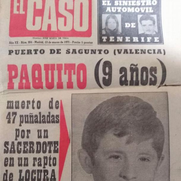Portada del semanario "El caso" (13/03/1971) | Imagen cedida a Vestigium por Manuel Collado
