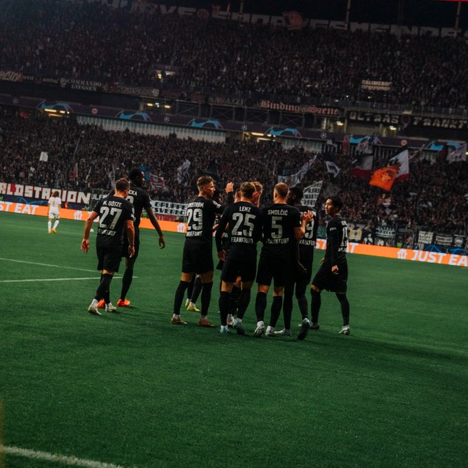 Frankfurt in last match/Image: Eintracht