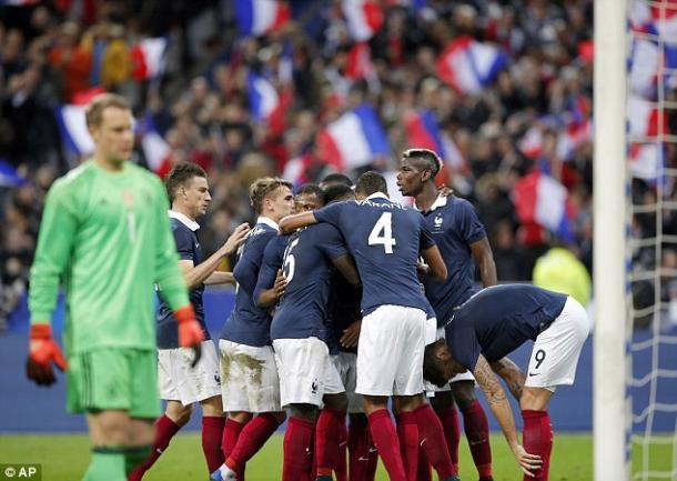 France beat Germany 2-0 in one of a number of friendlies ahead of the tournament (photo: AP)