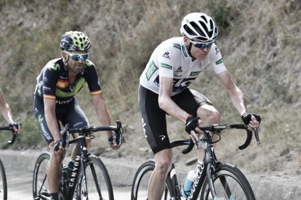 Chris Froome quedó completamente aislado | Fotografía: Vuelta a España.