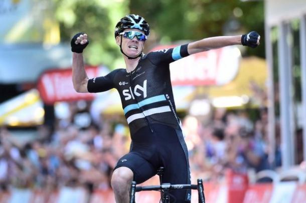 Chris Froome celebra su victoria en Bagnères-de-Luchon | Foto: Tour de France