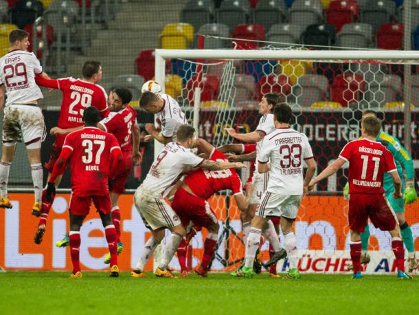 Füllkrug rescues a point for Nürnberg. Image via Kicker.de