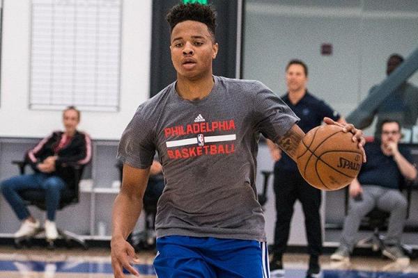 Fultz working out for the sixers last Saturday. Photo: Philadelphia 76ers/Twitter
