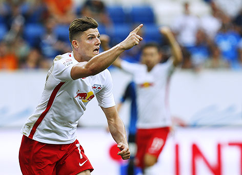 Sabitzer feiert den 2-2 Treffer | Quelle: ORF