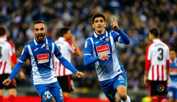 Gerard Moreno celebrando su gol. | Foto: Web Athletic Club