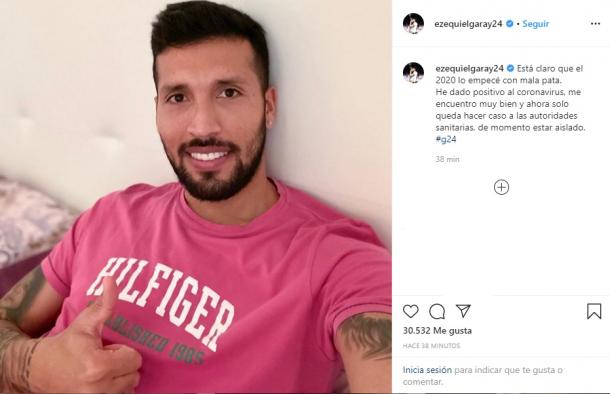 Foto: Instagram oficial @Ezequielgaray24