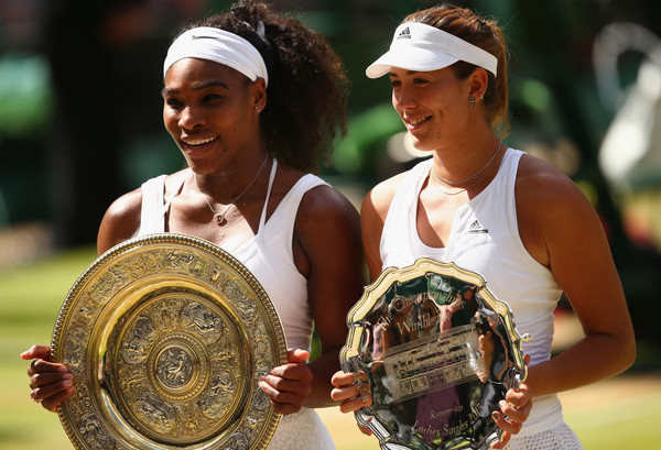 Serena se impuso a Garbiñe en la final de Wimbledon 2015 | Foto: zimbio.com