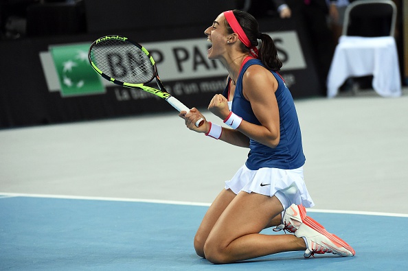 Garcia the hero winning both her singles matches | Photo courtesy of: Anne-Christine Poujoulat (Getty Images)
