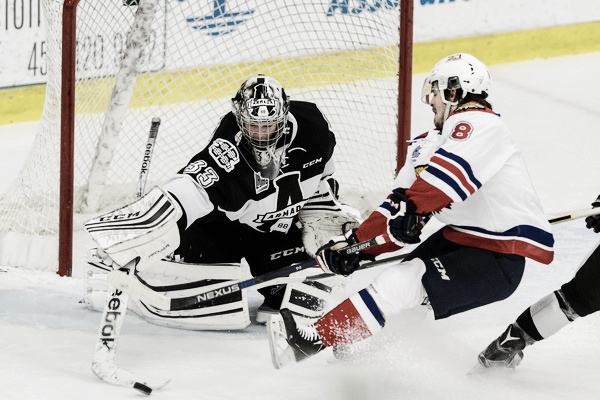 Garland loves to rush the net, using his speed to get behind defenders. Source: Minas Panagiotakis/Getty Images North America)