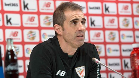 Garitano en rueda de prensa | Foto: Athletic Club