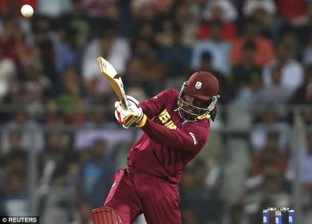 Gayle in action (photo: Reuters)