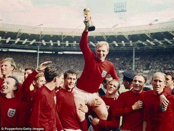La squadra dell'Inghilterra campione del Mondo 1966.