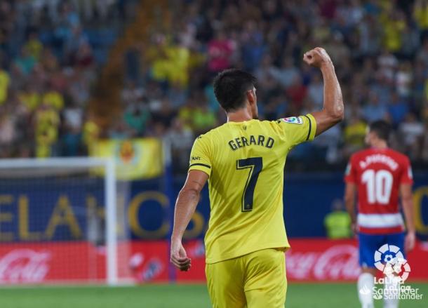 Gerard Moreno celebra uno de los goles anotados en la primera jornada/ Foto: LaLiga