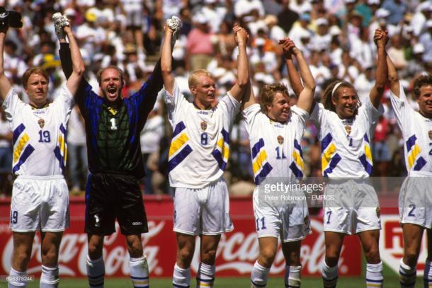 El equipo sueco que finalizó tercero en USA 1994 | Foto: Getty Images