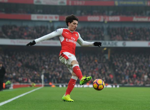 Hector Bellerin in azione con la maglia dell'Arsenal. Fonte: Getty Images