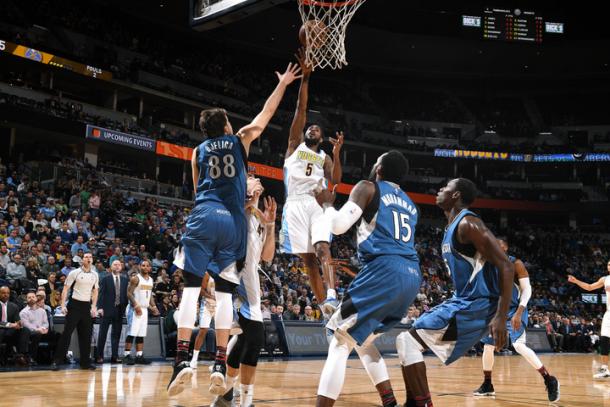 Will Barton attempts a shot for Denver Nuggets l Photo: Garett Ellwood - Getty Images