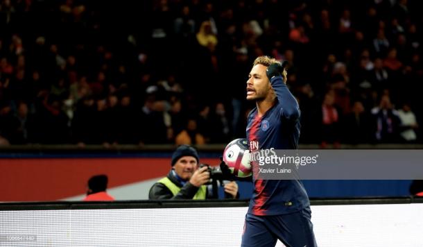 Neymar celebra. Foto: Getty images