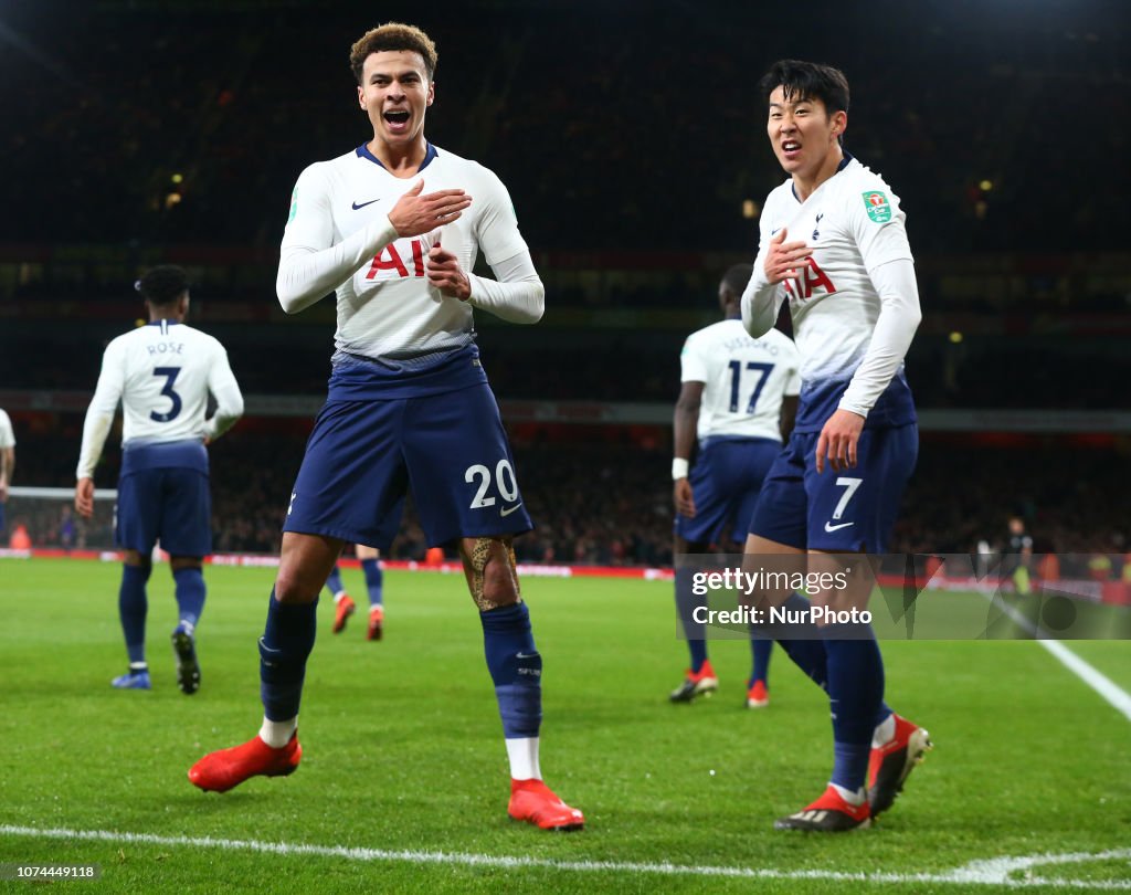 The 2-0 win saw Spurs book their place in the semi-finals, which they eventaully lost to Chelsea over two legs.