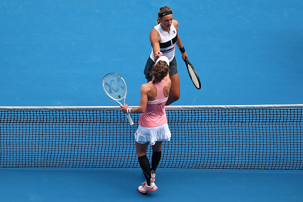 Azarenka fell to Laura Siegemund in the opening round in Melbourne in 2019 (Image: Scott Barbour)