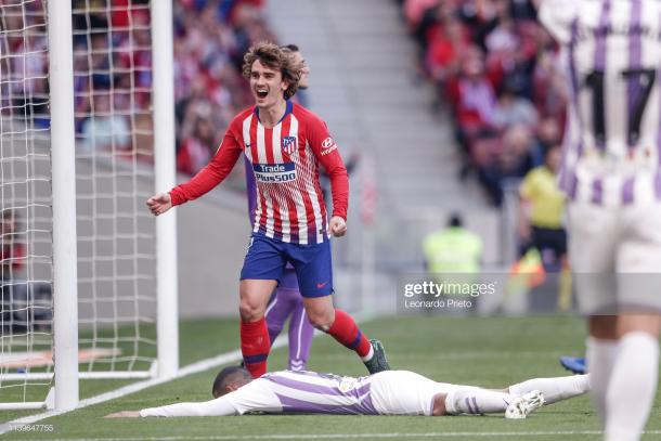 Griezmann celebra un tanto con el Atleti de Madrid / Foto: Getty Images
