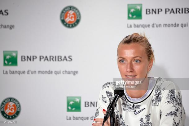 Kvitova withdrew shortly before her scheduled first round match (Getty Images/Aurelien Meunier)