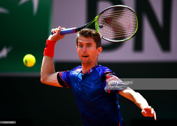 Maden could not test Nadal too much, but was not blown off court by the Spaniard (Getty Images/Clive Mason)