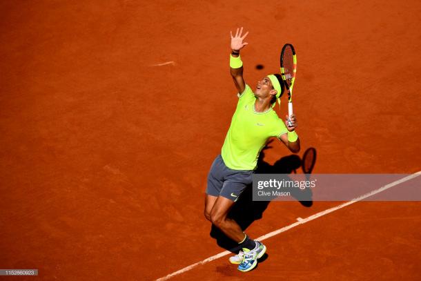 Nadal in action (Getty Images/Clive Mason)