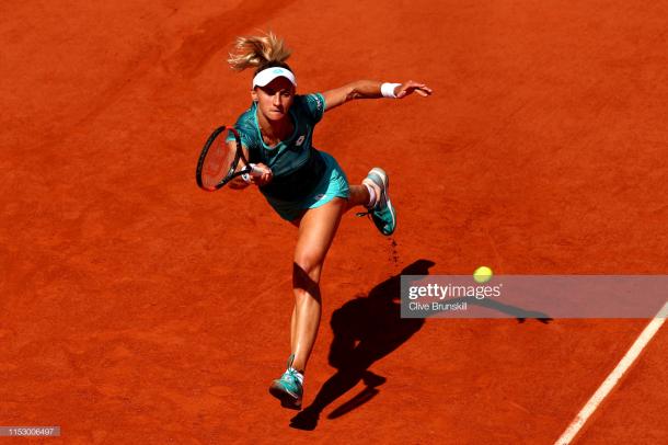 Tsurenko struggled physically against the world number three (Getty Images/Clive Brunskill)