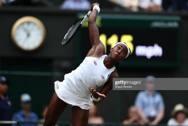 Gauff lost just six points on serve in the final set as she continued her remarkable run/Photo: Shi Tang/Getty Images