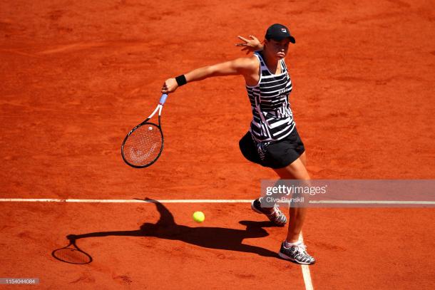 Barty will likely use lots of slices to control play (Getty Images/Clive Mason)