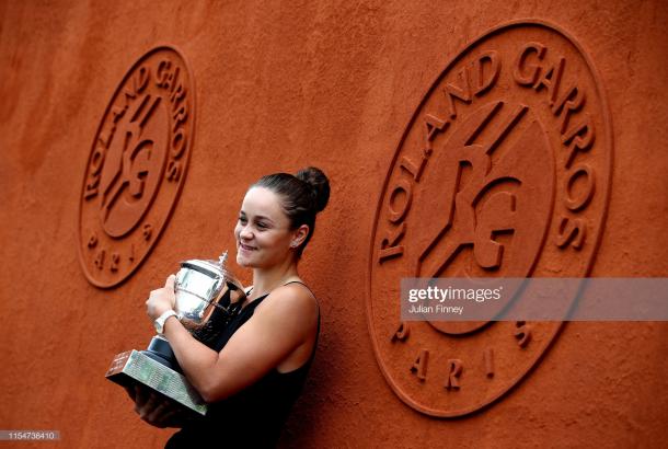 Barty at a celebration following her triumph (Getty Images/Julian Finney)