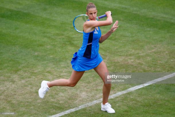 Pliskova in action in Birmingham last week (Getty Images/Roger Evans/Action Plus)