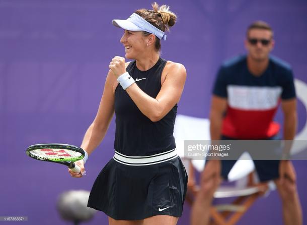 Bencic in action in Mallorca (Getty Images/Quality Sport Images)