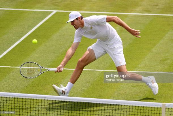 Opelka's booming serve was untouchable in the first set/Photo: Matthias Hanget/Getty Images