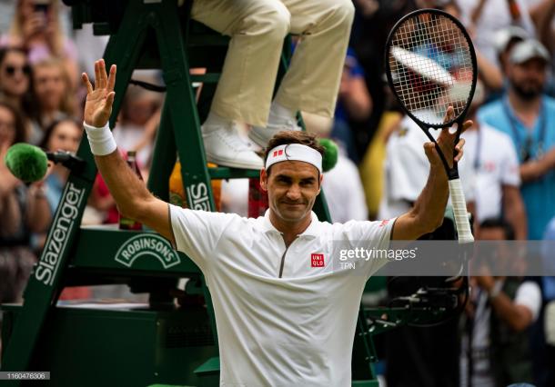 Federer is once again in the fourth round at Wimbledon (Getty Images/TPN)