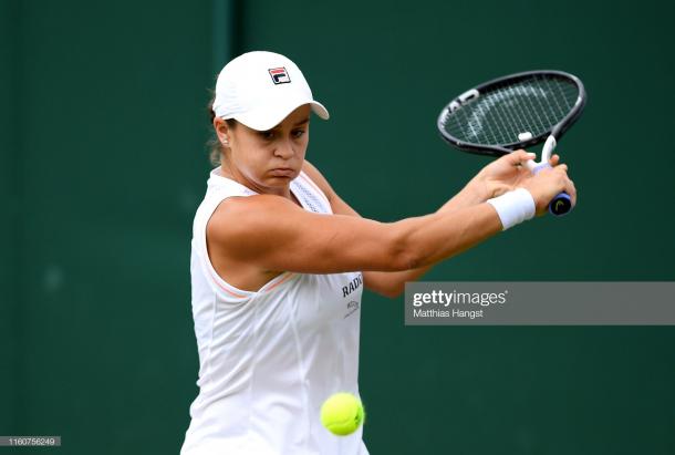 Barty won the first set, but found herself on the back foot after that (Getty Images/Matthias Hangst)