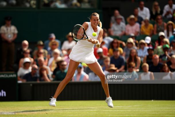 Kvitova started well, but was ultimately overpowered by Konta (Getty Images/Clive Brunskill)