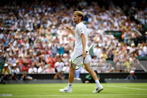 Goffin started brightly but was ultimately blown away by Djokovic (Getty Images/Matthias Hangst)