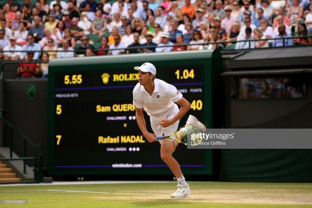 Querrey was eventually overpowered out on Court One today (Getty Images/Laurence Griffths)