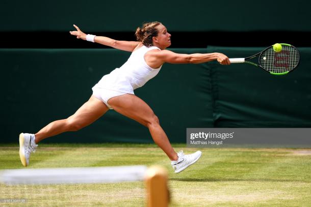 Strycova could do very little as she was swept away by Williams (Getty Images/Matthias Hangst)